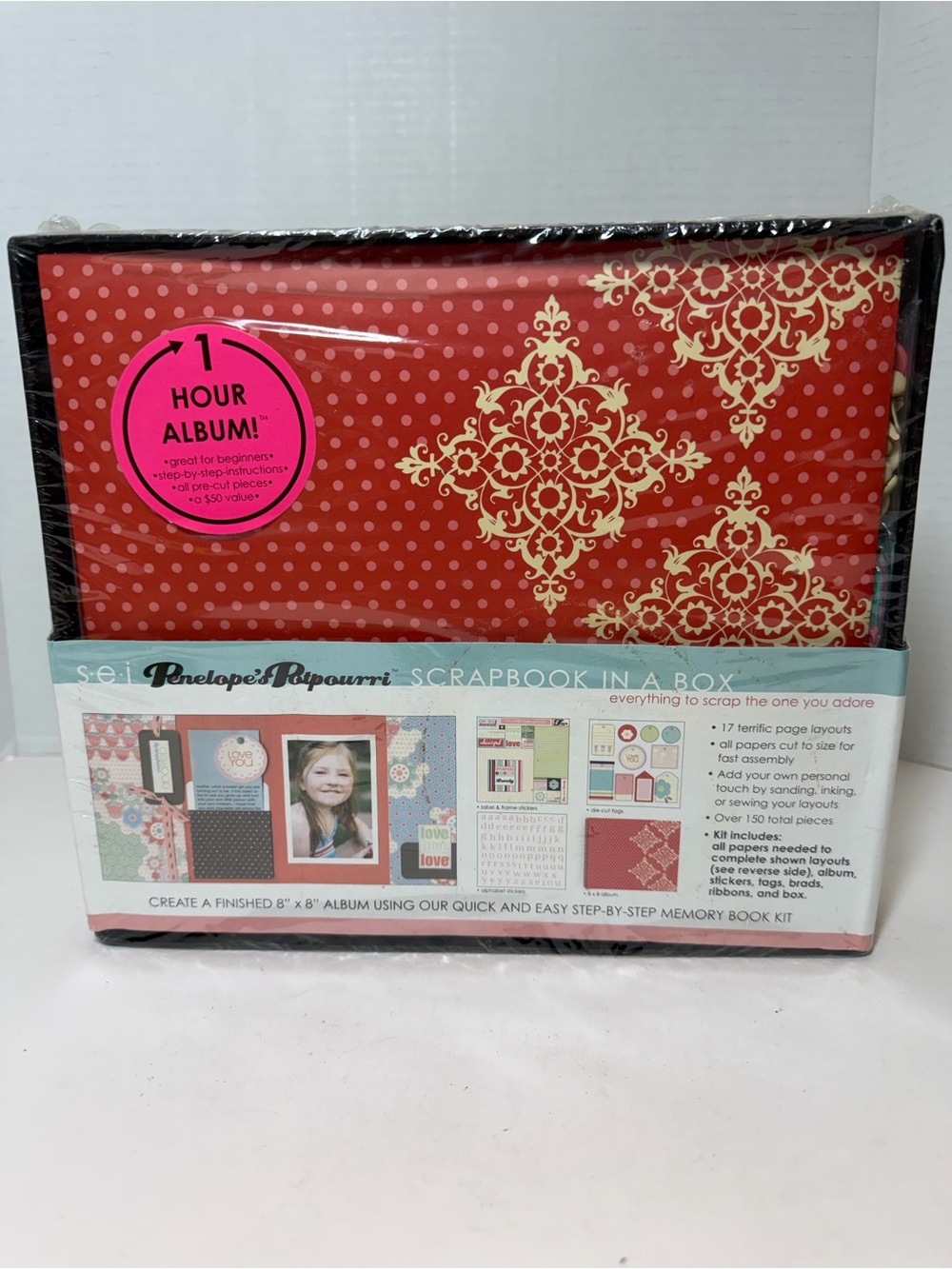 S.E.I. "Penelope's Potpourri" 8x8 Scrapbook in a Box Kit